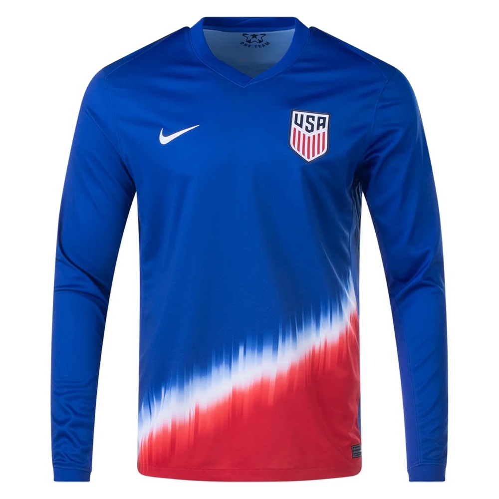 Brand New Men’s Nike USMNT 2024 American Icon Away Stadium Long Sleeve Jersey
